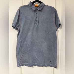 Hugo Boss Blue Polo Shirt Relaxed Fit Size Large